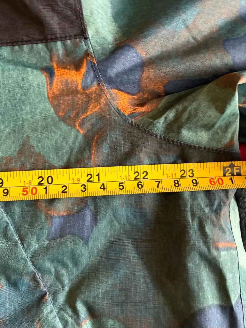 The North Face Men’s Green Camouflage Raincoat with Black Yoke